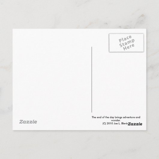 日の終わり ポストカード (裏面)