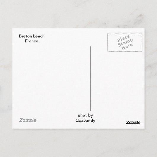 日の終わり ポストカード (裏面)