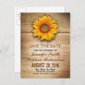 日の花と納屋の木の日付を保存 案内ポストカード (正面/裏面)