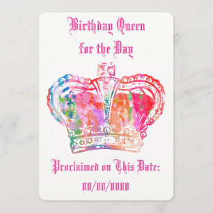 日の誕生日の女王 カード