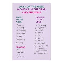 日の週、月の年と季節v2