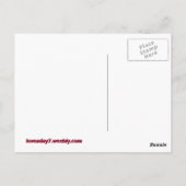 日の郵便はがきを愛して下さい ポストカード (裏面)