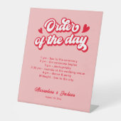 日の順序 台座サイン (正面)