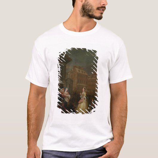 日の4時: 朝1736年 Tシャツ (正面)