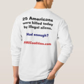 日のLong-sleeved長袖シャツ1枚あたりの25 Tシャツ (裏面)