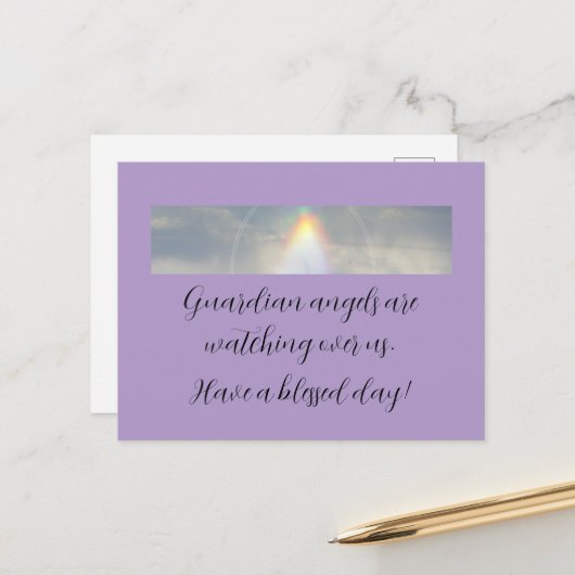 日はがき賛美を持つ ポストカード (正面/裏面インサイチュ)