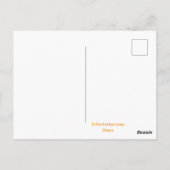 日はがき賛美を持つ ポストカード (裏面)