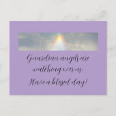 日はがき賛美を持つ ポストカード (正面)