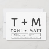 日はっきりしたモダン付を保存 セーブザデート (正面)