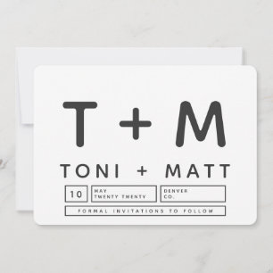日はっきりしたモダン付を保存 セーブザデート