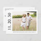 日はっきりした付カスタムPhoto日付はがきを保存 インビテーションポストカード (正面/裏面)