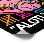 日はアロテルスクールおもしろいは学校アクソロの100日目 ポスター (角)