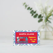 日はクリスマスまカスタマイズで 名刺 (スタンド正面)