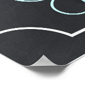 日はミセス・シャワー・チョークボードの看板 ポスター (角)