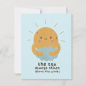 日は常に雲の上を照らす ノートカード (正面)