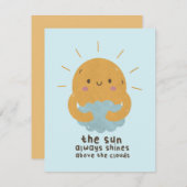 日は常に雲の上を照らす ノートカード (正面/裏面)