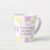 日は日に照り従う カフェラテマグ (右アングル)