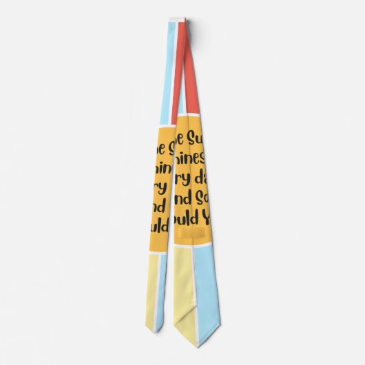 日は日に照り日は日に照り日に照り日は日に照り日に照り日は日に照り日に照り ネクタイ (裏面)