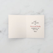 日は明るいメリークリスマスグリーティングカード カード (内部)