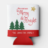 日は明メリーるいスクリプはっきりしたトの木の金ゴールド星 缶クーラー (裏面)