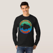 日は魚釣り用クラシック Tシャツ (正面フル)