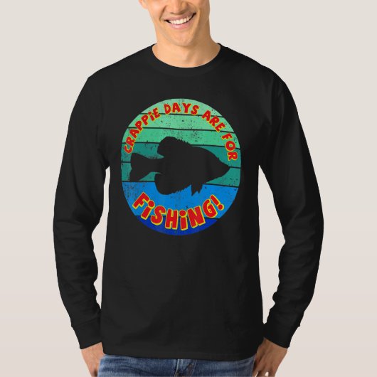 日は魚釣り用クラシック Tシャツ (正面)