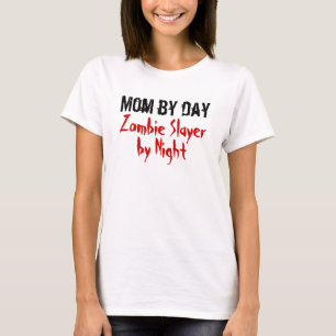日までにお母さん。 夜女性Tシャツによるゾンビの殺害者 Tシャツ