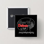 日までに夜Aeorspaceエンジニアによるカーレースの運転手 缶バッジ (正面&裏面)