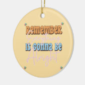 日やる気を起こさせる々のインスピレーションの引用文 セラミックオーナメント (左)