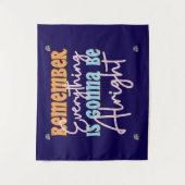 日やる気を起こさせる々のインスピレーションの引用文 タペストリー (正面)