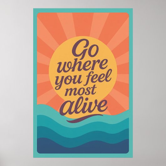 日やる気を起こさせる出の出が最も生き感じた場所 ポスター (正面)