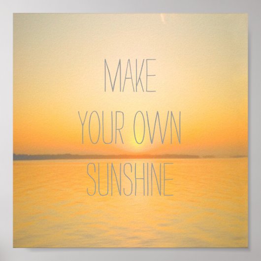 日やる気を起こさせる出自然写真のポスター文字 ポスター (正面)