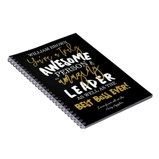 日を指揮して下さい、週を指揮して下さい、ギフト、ボスを指揮して下さい ノートブック (右側)