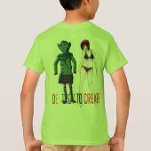 日を握って下さい Tシャツ (裏面)