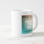 日を楽しんで下さい ジャンボコーヒーマグカップ (正面右)