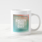 日を楽しんで下さい ジャンボコーヒーマグカップ (右)