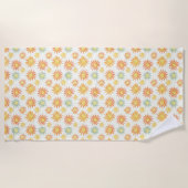 日を照らす ビーチタオル (正面)