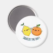 日を絞るフルーツパ前向きン マグネット (正面/裏面)