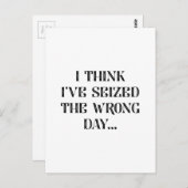 日を誤った日を取った ポストカード (正面/裏面)