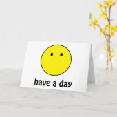 日を過して下さい! カード (黄色い花)