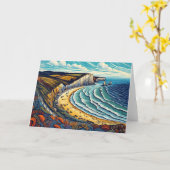 日アウト カード (黄色い花)