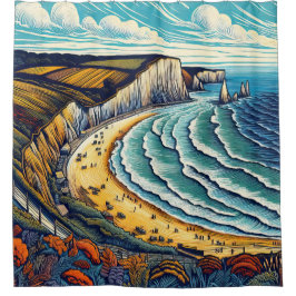 日アウト シャワーカーテン