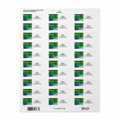 ***日アットザレイク***差出人住所ラベル ラベル (フルシート)