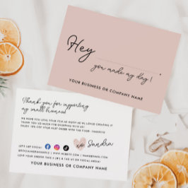 日エレガントをハート注文の梱包に変更 サンキューカード