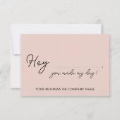 日エレガントをハート注文の梱包に変更 サンキューカード (正面)