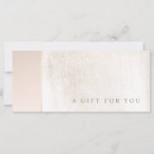 日エレガントスパピンク大理石サロンギフト証明書 (正面)