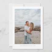 日エレガント付を保存する緑と金ゴールドの結婚式 招待状 (裏面)