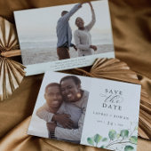 日エレガント付を保存する緑の写真 セーブザデート