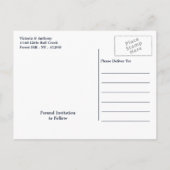 日エレガント付を除くネイビー&シルバー落下スター 案内ポストカード (裏面)