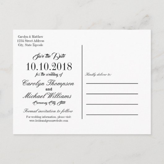 日エレガント付を除くピンク紫の花 案内ポストカード (裏面)